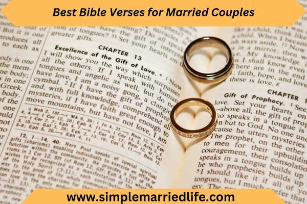wedding rings laying in bible