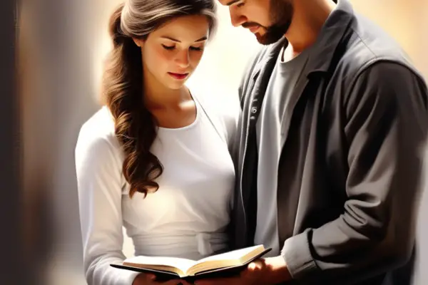 couple with bible in hands